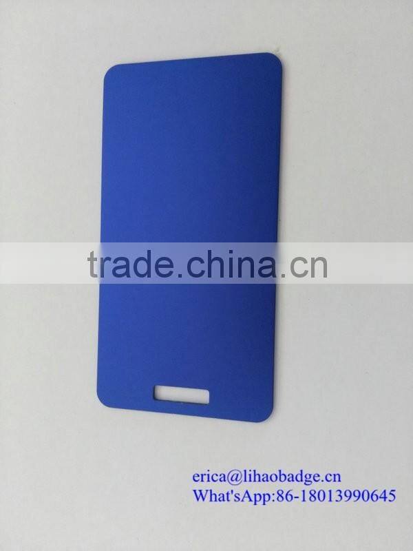 Factory Custom 2 Hole Hanging Plastic/Metal Nameplates