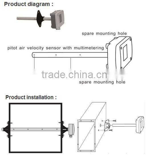 High Quality Air Velocity Sensor with Measure Range 0-20m/S