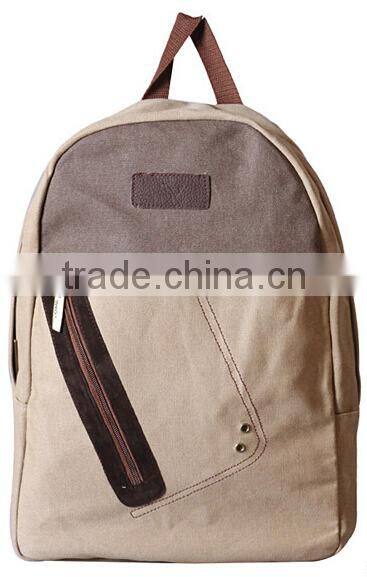 factory custom 12oz canvas recycle fashion backpack