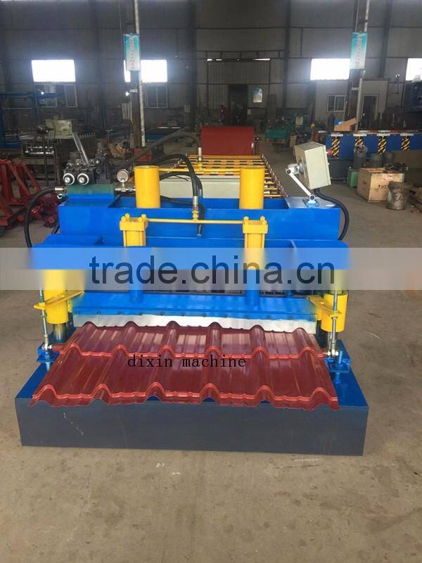 hydraulic cutting Automatic color steel roll forming machine for Philippines for roofing sheet