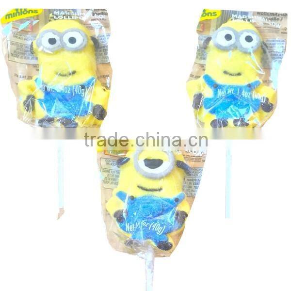 Despicable Me Minions/Hello Kitty Vanilla Flavor Easter Marshmallow Lollipops Candy