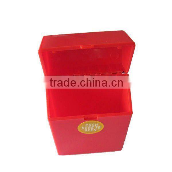 Original color and automatic open plastic cigarette case. Automatic open plastic cigarette holder