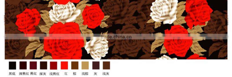 red velvet hometextile / polyester printed fabric / hometextile