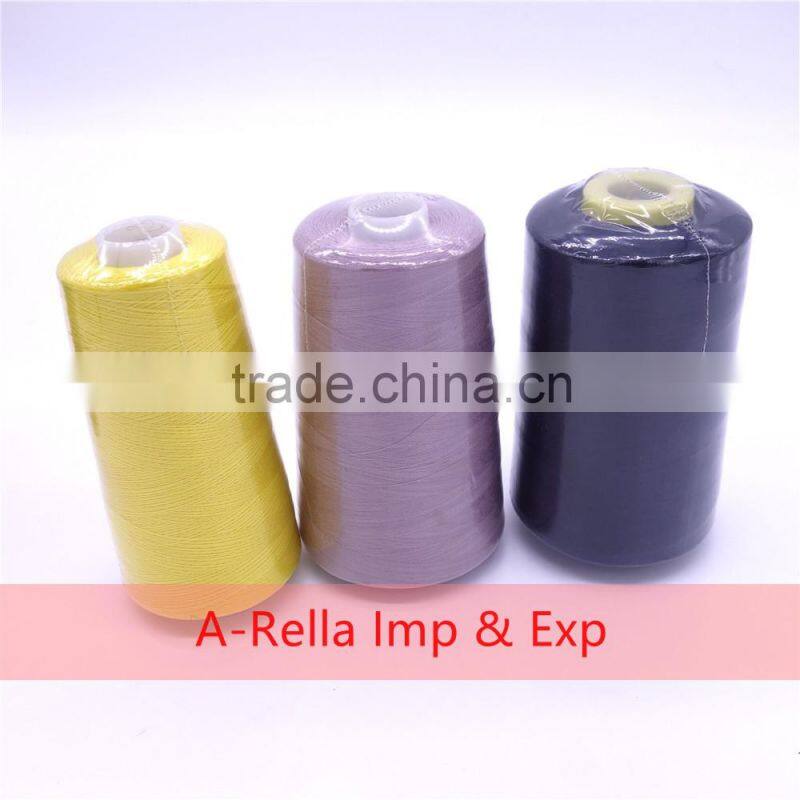 spun polyester sewing thread 5000m/cone dyed 40s/2