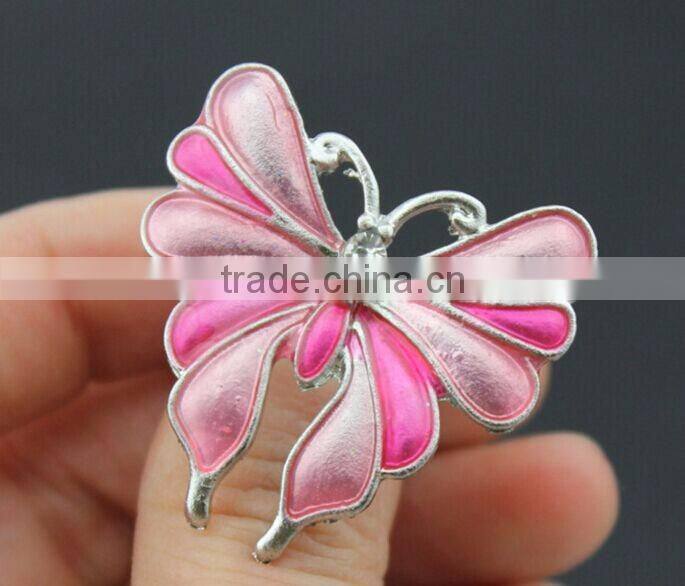 Young lady favorite Drip process alloy varied smart butterfly rings