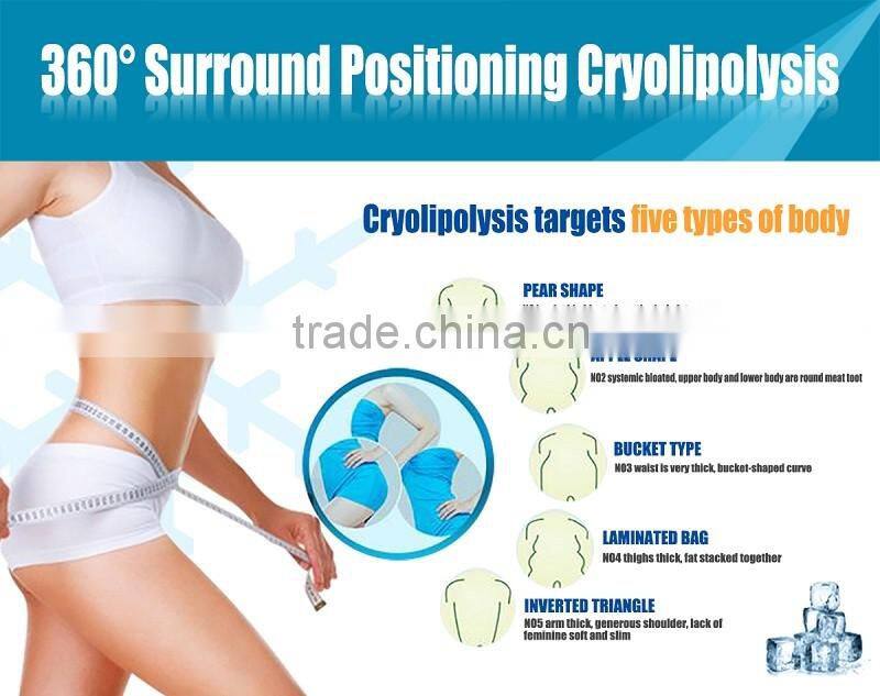 Hotest Cryolipolysis machine/ Lipolaser machine/cavitation RF fat freezing machine