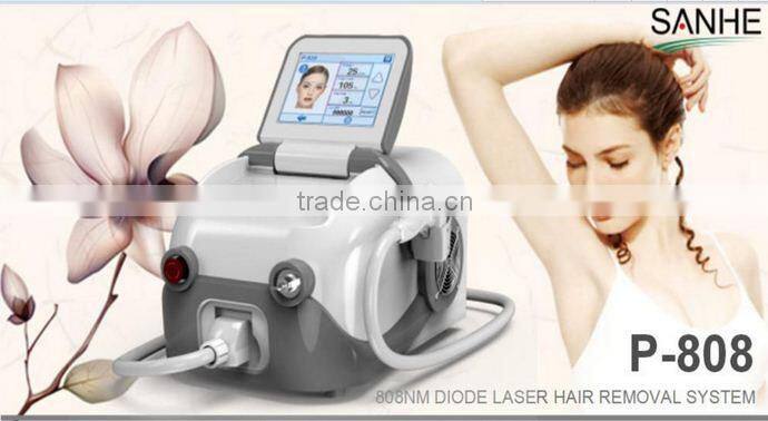 Sanhe CE approved 808nm diode laser hair removal / 808nm didoe laser hair removal machine