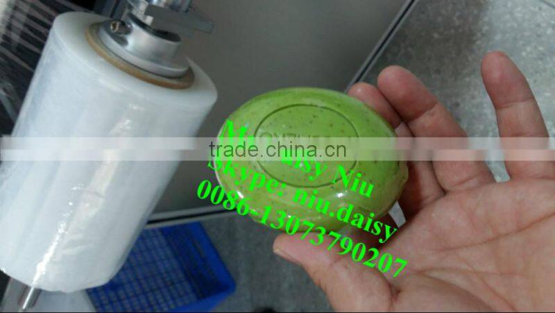 best selling PE stretch film packing machine/PE plastic film wrapping machine/cling film soap packing machine