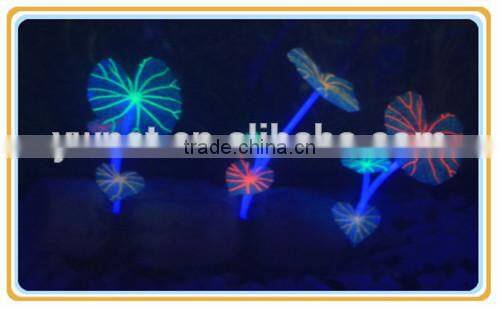 Imitation Growing Coral Aquarium Resin Lotus with flowers for fish tank
