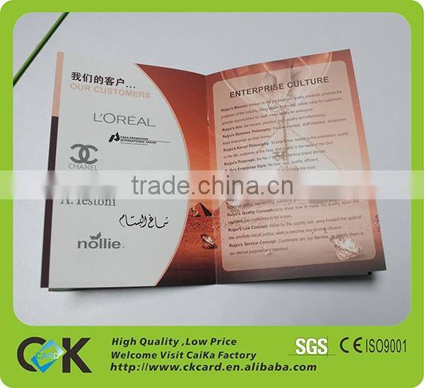 Artpaper custom advertising brochure