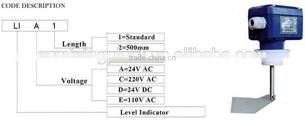 Rotative paddle level switch test solid material paddle switch hot sale level indicator
