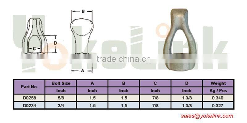Single Thimble Eye Nut 5/8"