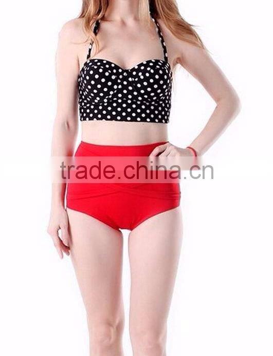 2017 Ladies high waist bathing wear