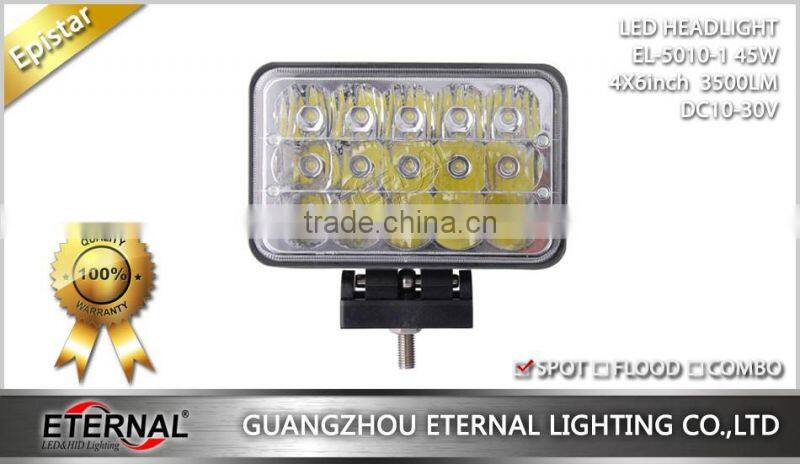 Universal 4x6" LED headlight replacement H4651 for truck car 74-97 Chevrolet Buick Cadillac