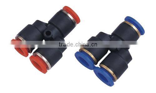 "Y" Type Three-Way PU Hose Connector