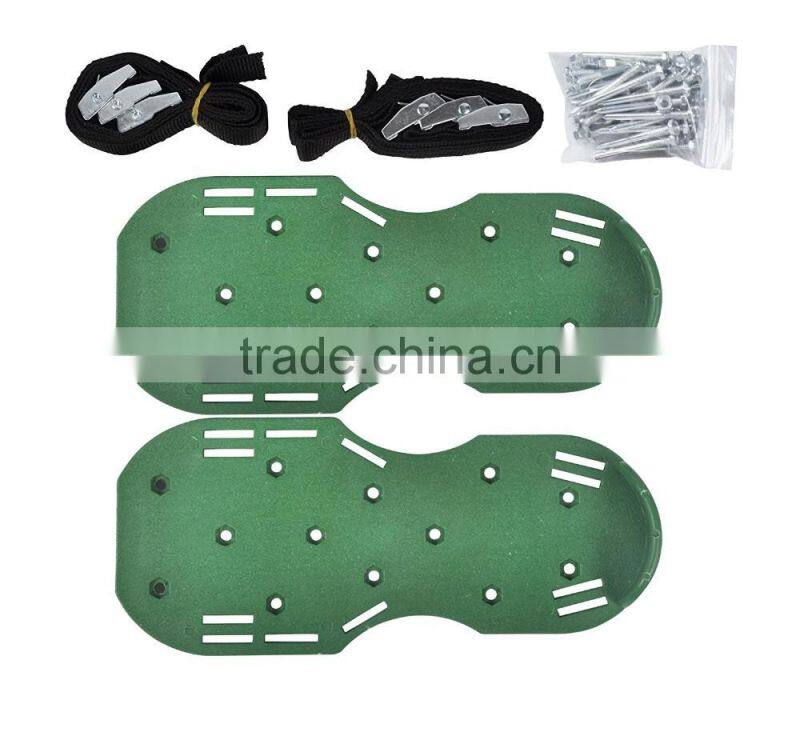Lawn Aerator Shoes w/Metal Buckles and 3 Straps Lawn Aerator Sandals, Turf Aerating Shoes