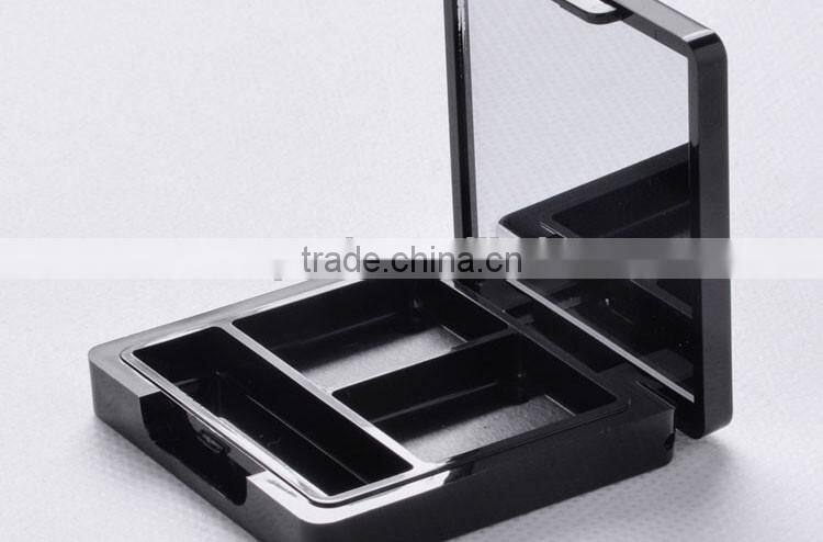 Plastic cosmetic packaging eye shadow compact case