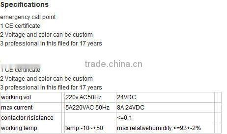 HEIGHT Fire Emergency Call Point, Fire Alarm, Electric Alarm Bell (FIRE-01)
