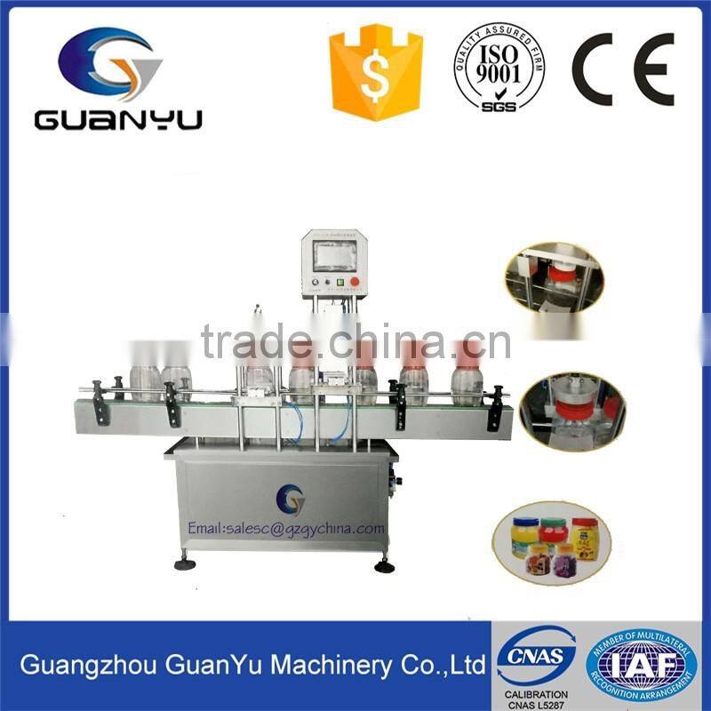 Fully pneumatic autoamtic grade plastic caps capping and screwing machine