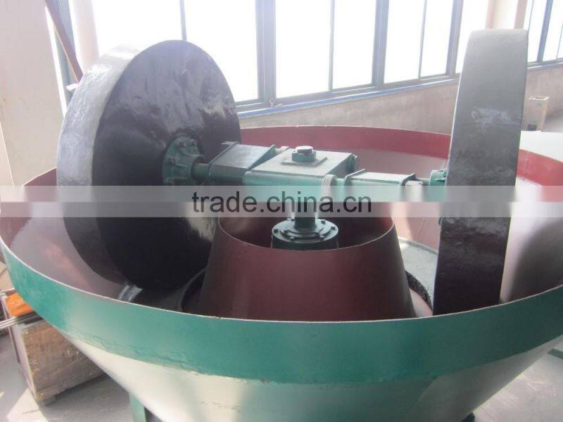 High efficiency wet pan mill for grinding gold ore