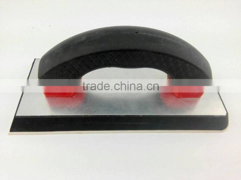 wood handles and bottoms plaster trowel rubber plastering trowel wood grab handle