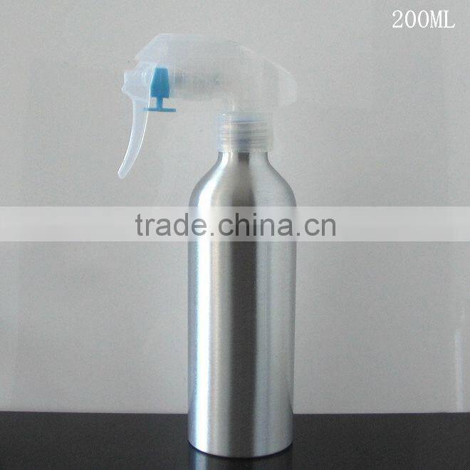 2017 Wholesale 30m -500ml empty aluminum bottle with mouse trigger sprayer aluminum trigger spray bottle for cosmetic packaging