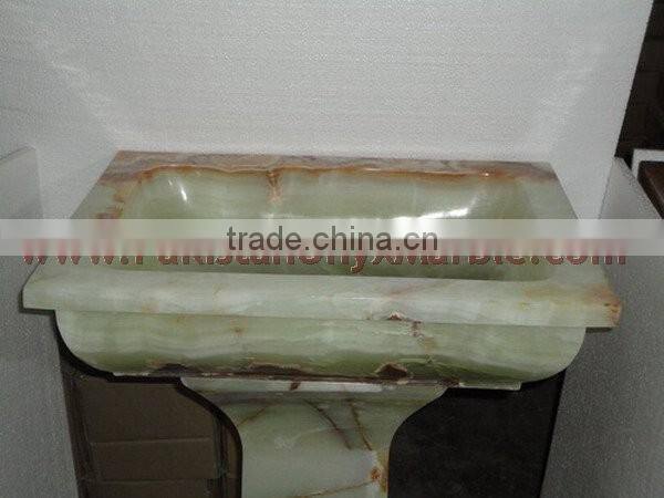 MODERN BRIGHT ONYX PEDESTALS SINKS AND BASINS