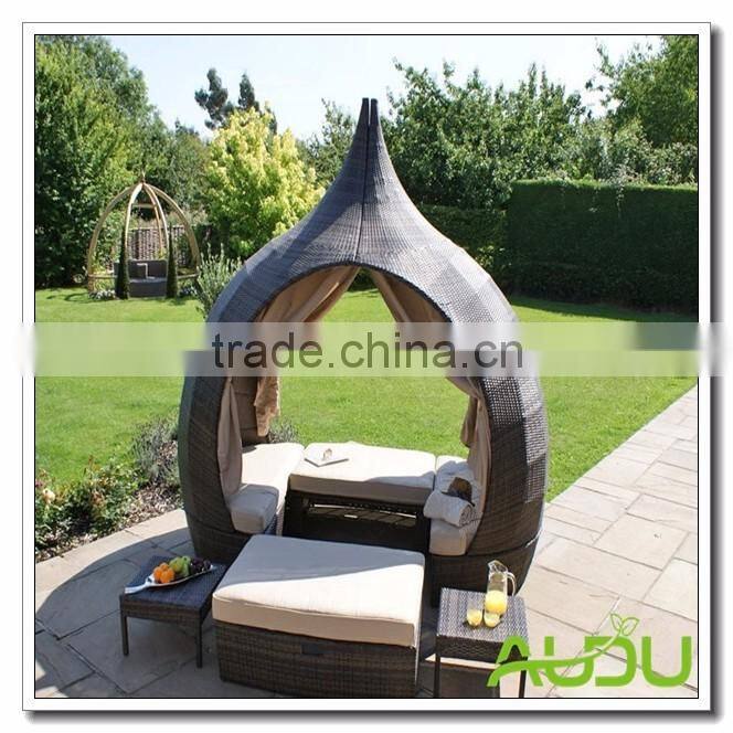 Audu Rattan Outside Wicker Aluminium Garden Outdoor Daybed