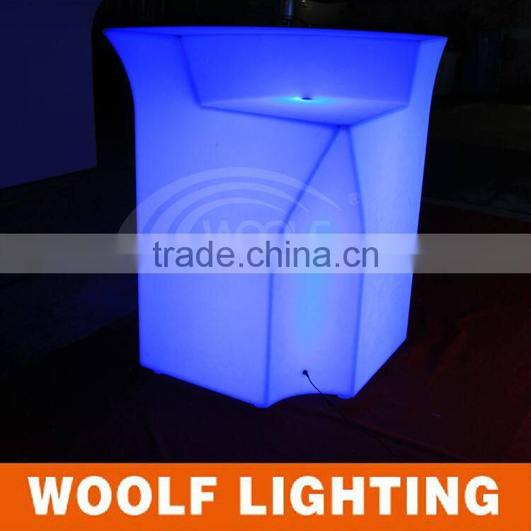 2014 hot !!! Color changing rechargeable led KTV bar corner