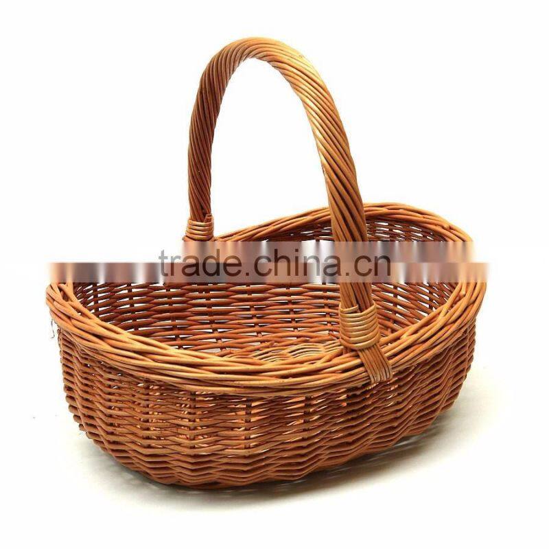 wholesale willow wicker oval basket, wicker basket for bread and rolls