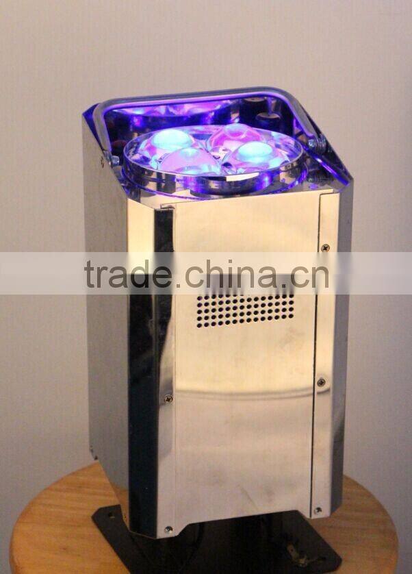 4x10w wireless DMX LED stage light, portable LED zoom light