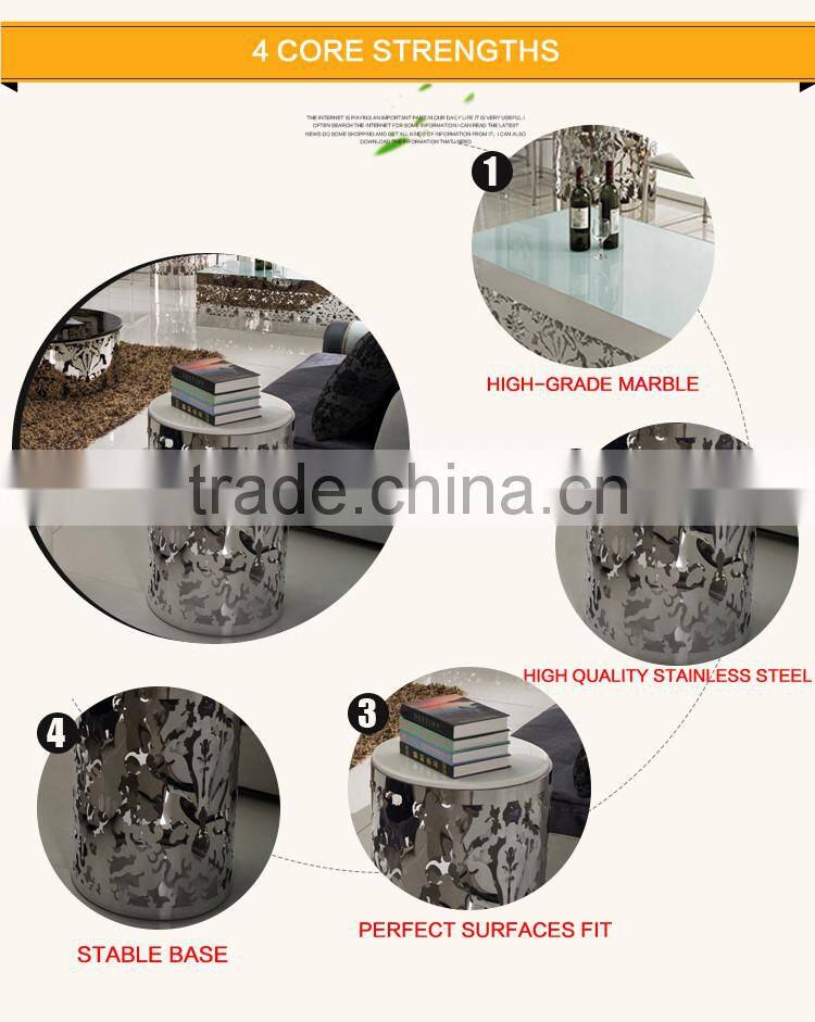 Hollow Out Stainless Steel Tea Table Coffee Table C191