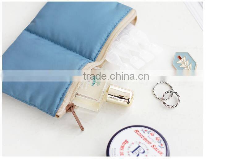 New han edition cylinder large volume waterproof draw string washing digital multifunctional travel to receive cosmetic bag