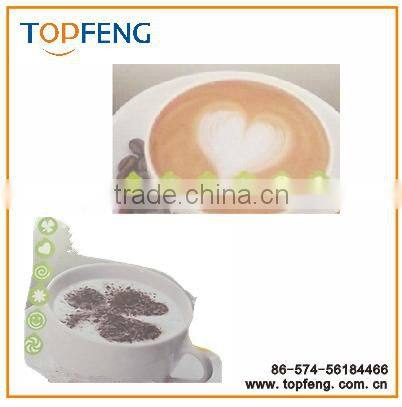 coffee latte art mold 6PCS, plastic coffee mold,coffee decorating tool,coffee art stencils for latte