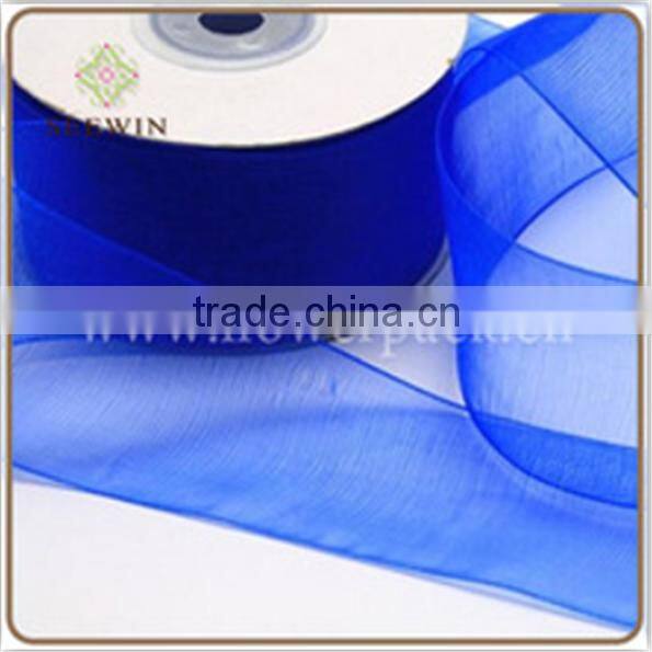 transparent organza fabric ribbon for decoration