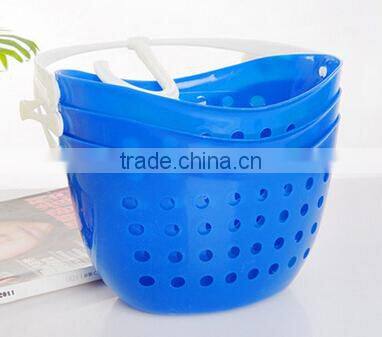 Wholesale Stock Colorful 360 Degree Rotatable Plastic Bathroom Kitchen Hanging Storage Baskets
