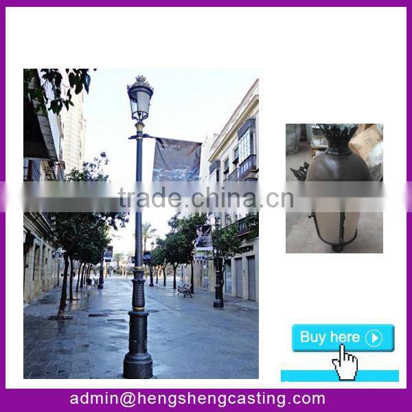 China supplier antique cast iron park lamp posts