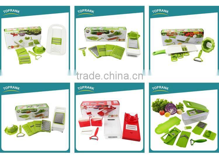 Toprank New Products Gadget Multifunction 4 in 1 Vegetable Fruit Spiral Slicer With Screw Hand Press Juicer