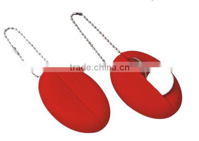 Soft SQUEEZE COIN HOLDER PURSE KEYCHAIN MONEY CHANGE TOTE VINYL