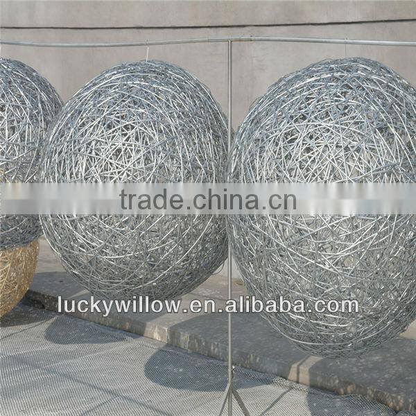 woven colorful large decorative wicker ball