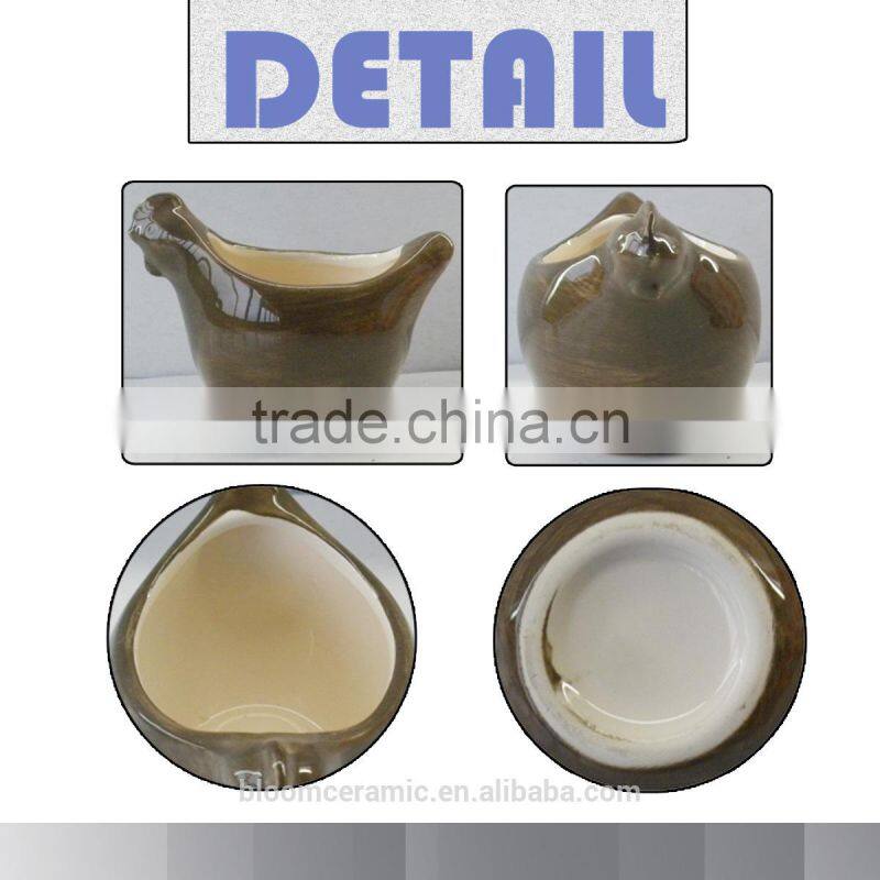 antique ceramic chicken milk cup