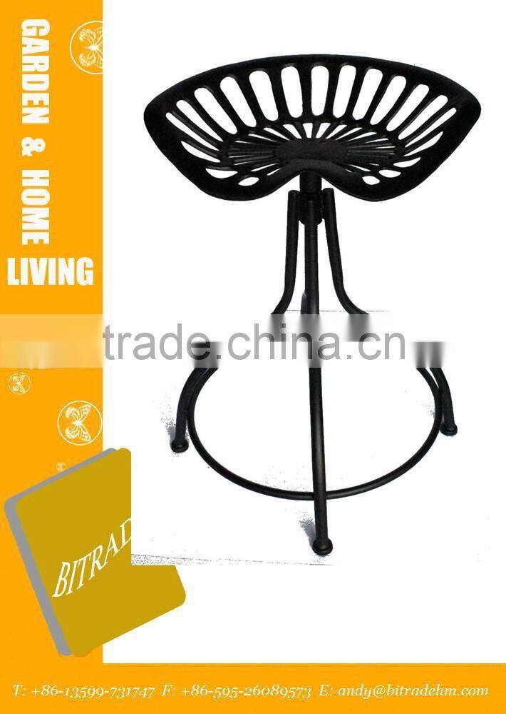 Metal roud turn chair