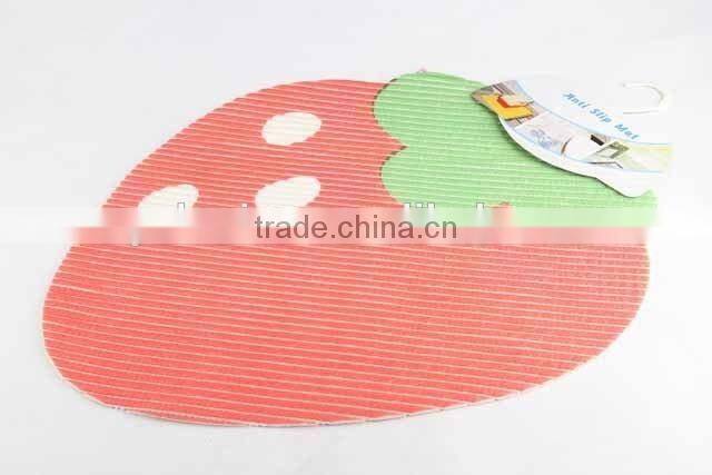 EVA anti slip bath mat in strawberry shape/bathroom mat