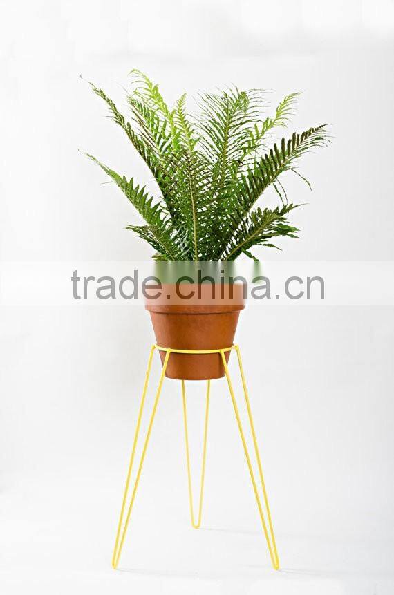 Manufacturer golden metal iron frames garden wire metal flower pot holder,pot stand