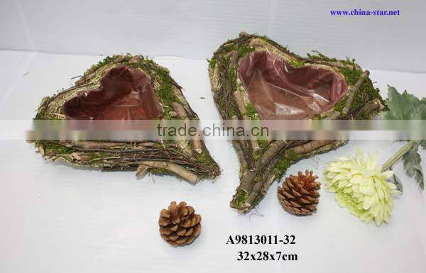 wood twig flower arranging stands