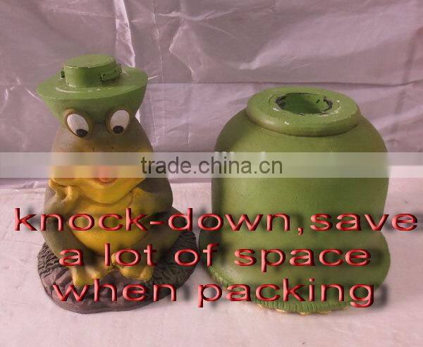 knock-down fiberglass planter flower pot / garden split pot planter pot