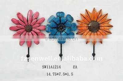 2012 IRON flower wall hooks