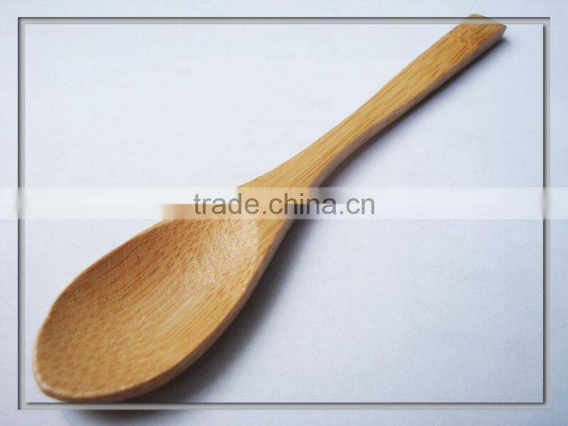 Eco-friendly mini wooden bamboo spoon, dinning room cantine table use scoop