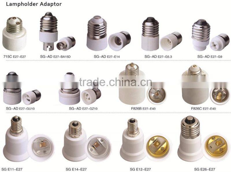 E27 to E40 Porcelain/ceramic lamp socket adapter/lampholder adaptor