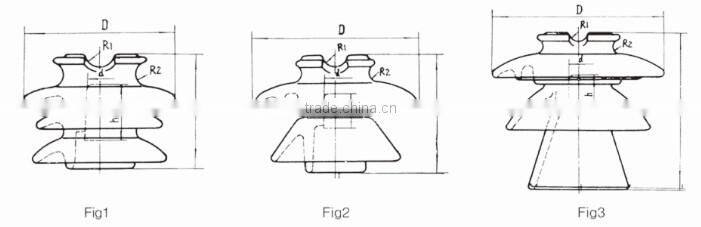 pin type ceramic insulator for high voltage